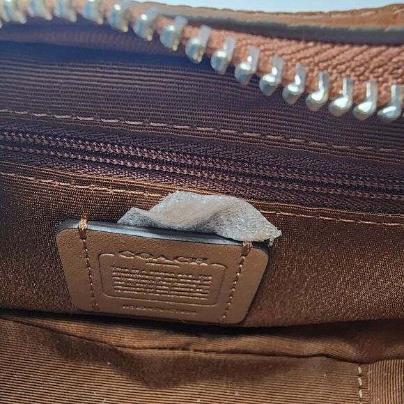 NWT Coach CT884 Carmen Mini Colorblock Yellow Gold Multi - Picture 6 of 6